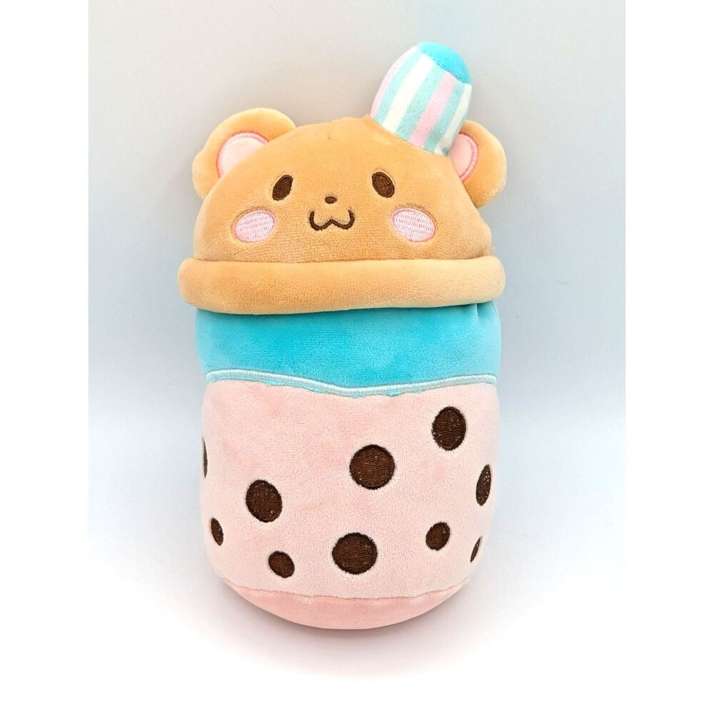 Puchi Gumi Cat Boba Tea with Straw 7" Winter Melon Plush Toy